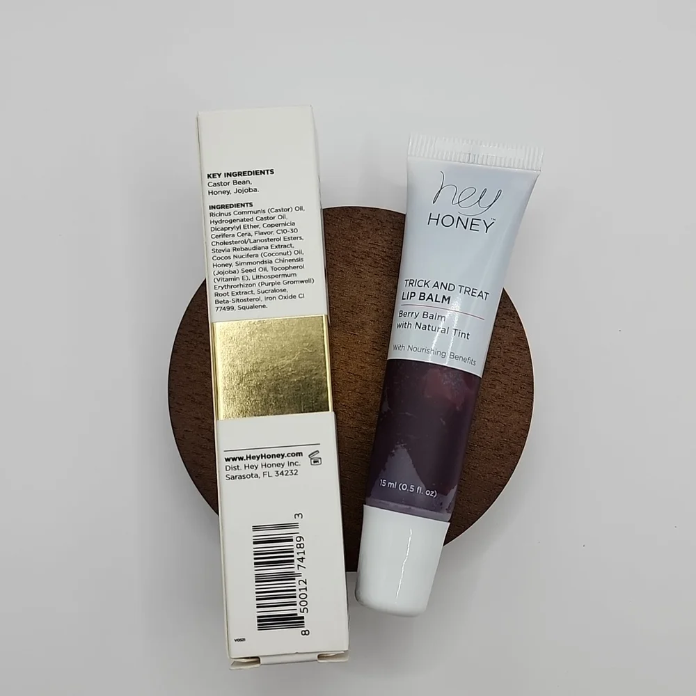 Hey Honey Trick and Treat Lip Balm- Berry Balm with Natural Tint